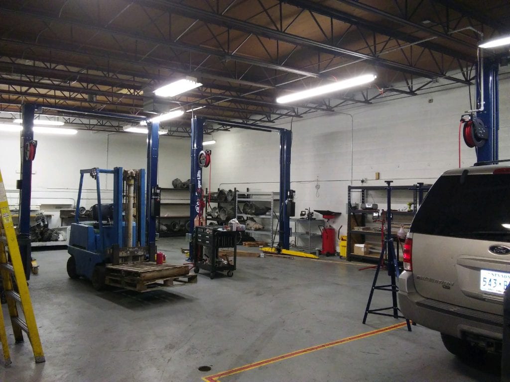inside General Transmission shop